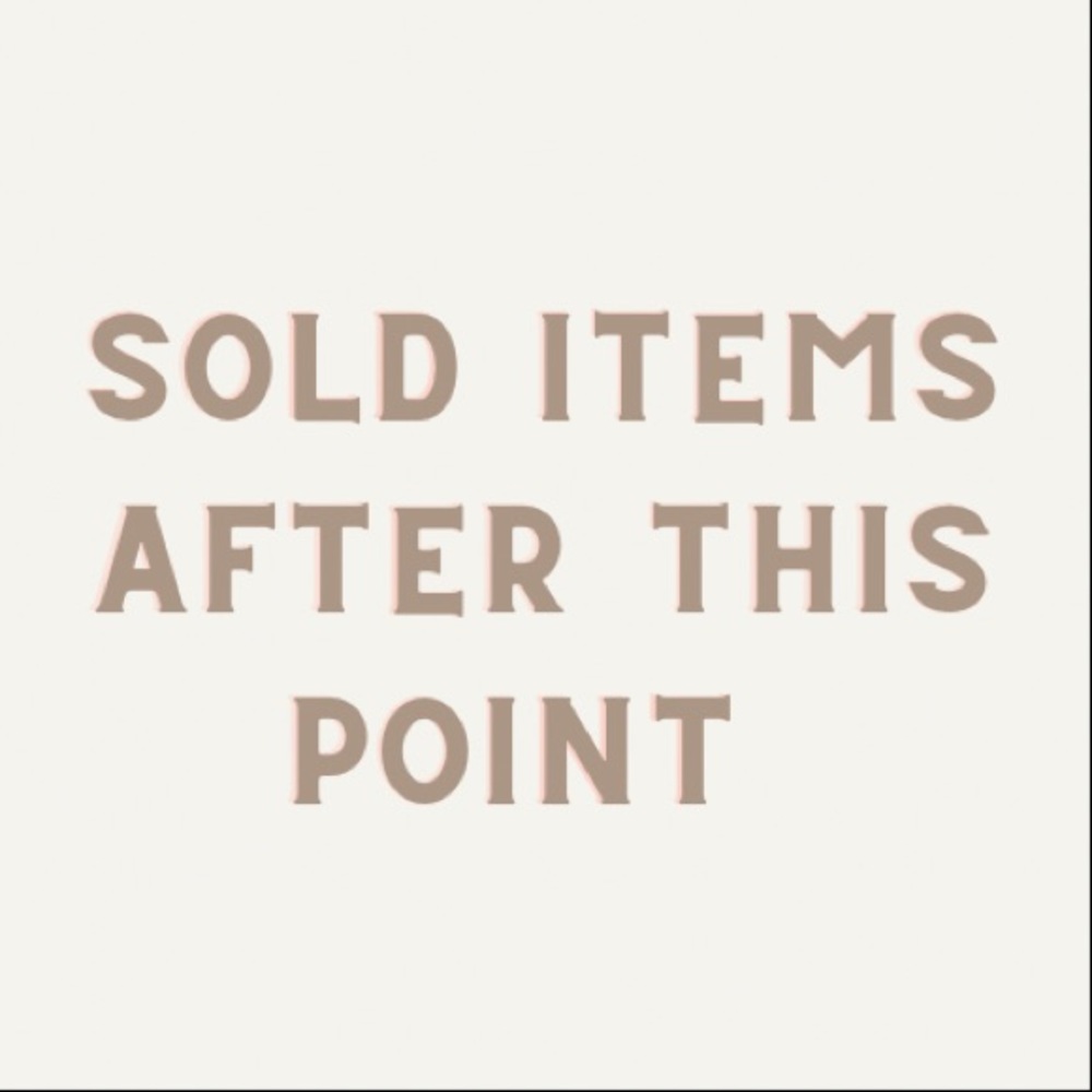 All Sold Items Past this Point - Picture 1 of 1